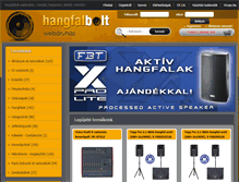 Tablet Screenshot of hangfalbolt.hu